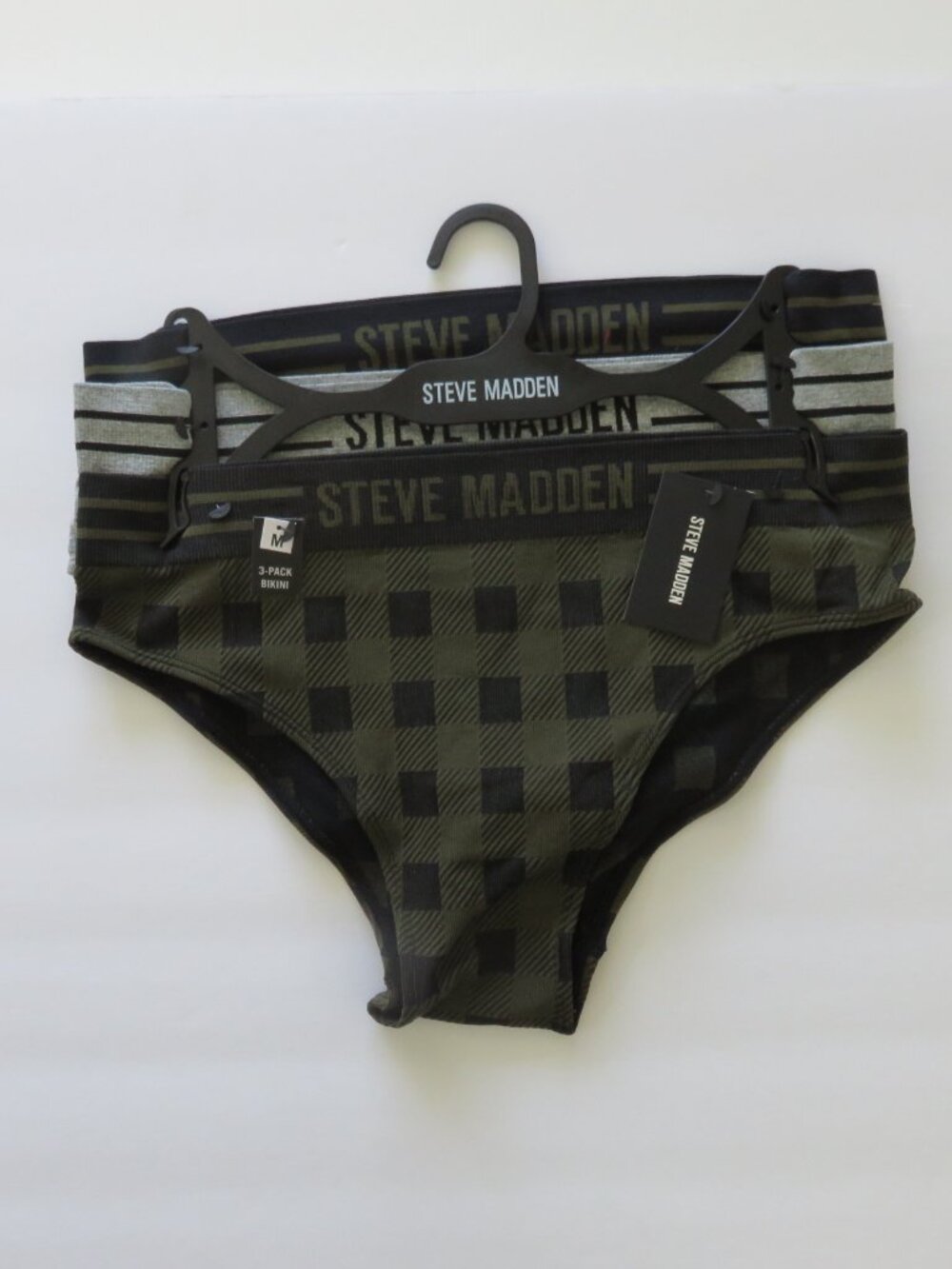 (#126) Steve Madden 3pc-Pack Bikini Panties Size M